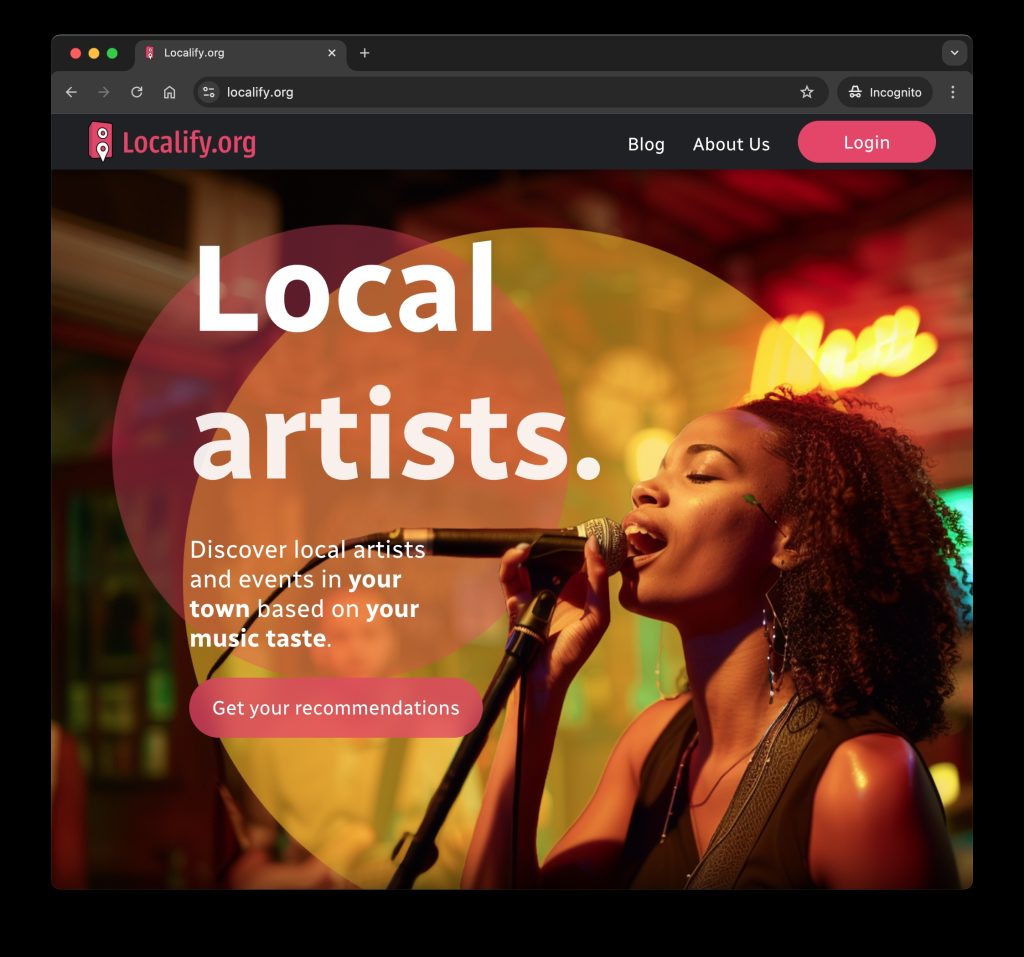 Localify Landing Page